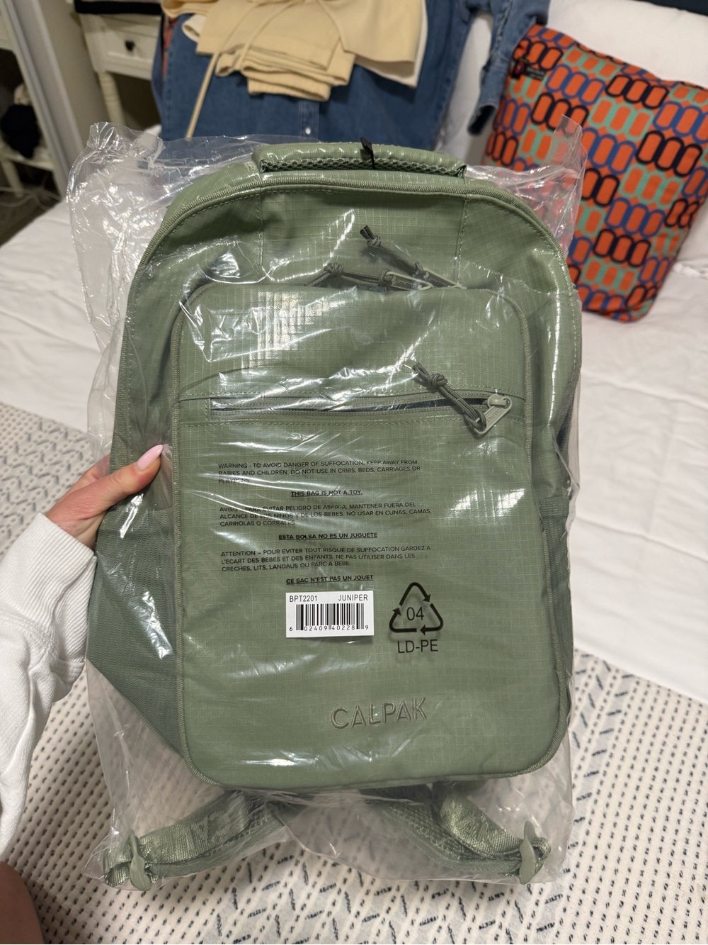 Calpak Juniper Green Compact Backpack